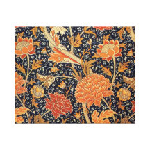 William Morris Wallpaper Cray Design Stretched Canvas Prints
