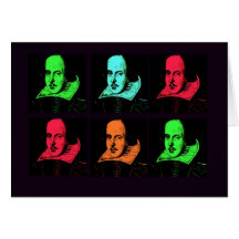 William Shakespeare Collage Greeting Cards