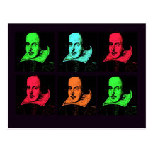 William Shakespeare Collage Post Card
