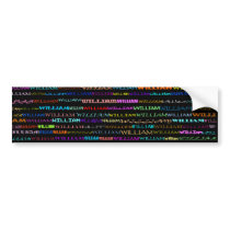 William Text Design I Bumper Sticker