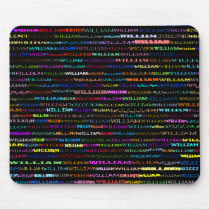 William Text Design I Mousepad