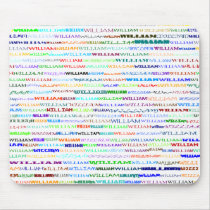 William Text Design II Mousepad