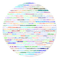 William Text Design II Sticker
