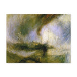 william turner - snowstorm postcards