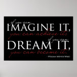 William Ward Imagine Quote Poster