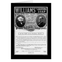 Williams Shaving Soap Ad 1901 Greeting Cards