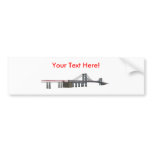 Williamsburg Bridge: 3D Model: Bumper Sticker