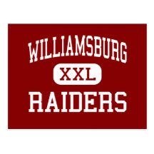 Williamsburg - Raiders - High - Williamsburg Iowa Post Card
