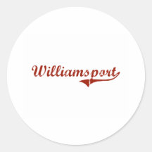 Williamsport Indiana Classic Design Sticker