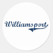 Williamsport Pennsylvania Classic Design Stickers