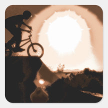 WillieBMX The Warm Earth Square Stickers