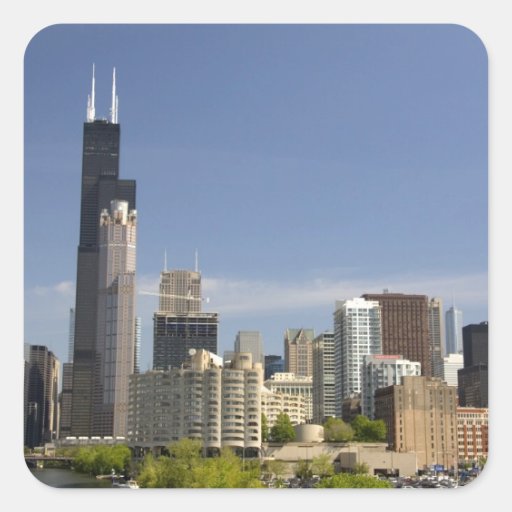 Willis Tower formerly known as the Sears Tower Square Stickers