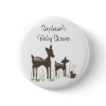 Willow Deer Baby Shower Button