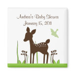 Willow Organic/Deer Baby Shower Magnet Keepsake