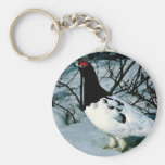 Willow Ptarmigan Keychain