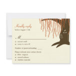 Willow Tree Fall Wedding RSVP / Response Card invitations