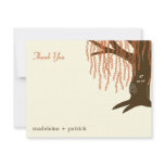 Willow Tree Fall Wedding Thank You Card invitations