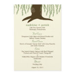 Willow Tree Wedding Menu Card invitations