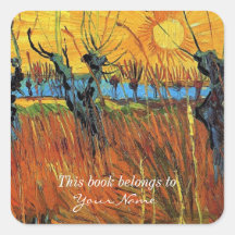 Willows at Sunset,Vincent van Gogh Stickers