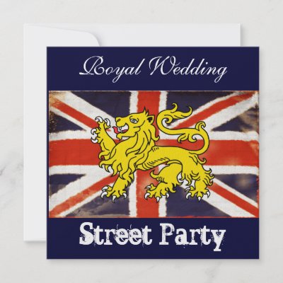Royal Wedding Party Food Ideas on Wills   Kate Royal Wedding Street Party Invitation   Zazzle Co Uk