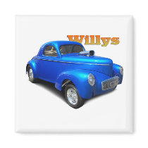 Willys Refrigerator Magnet