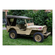 Willys MB Jeep Greeting Card