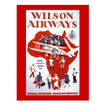 Wilson Airways ~ Africa Postcard