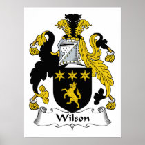 Wilson Family Crest Posters