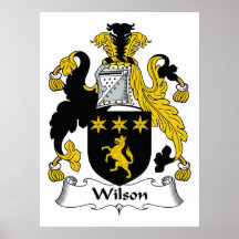 Wilson Family Crest Posters
