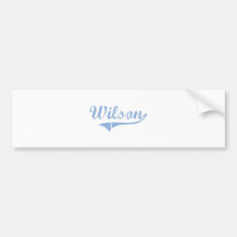 Wilson North Carolina Classic Design Bumper Stickers