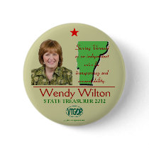 Wilton Republican for Vermont State Treasurer 2012 Pinback Button