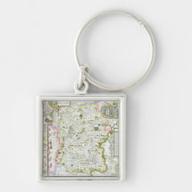 Wiltshire, engraved by Jodocus Hondius Keychains