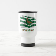 Wiltshire Waving Flag with Name Coffee Mug