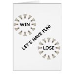 Win Lose Fun Badminton Greeting Card