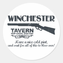 Winchester Beer Round Sticker