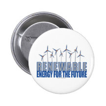 Wind Power Turbines Pinback Buttons