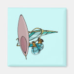 Wind Surfer Fridge Magnets