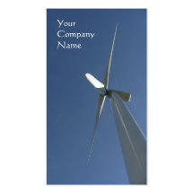 Wind turbine business card