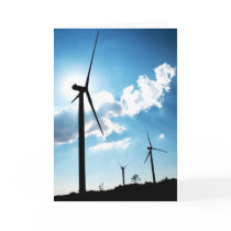 Wind turbine greeting cards
