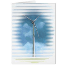 WIND TURBINE GREETING CARD