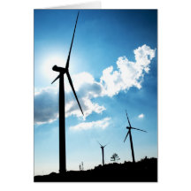 Wind turbine greeting cards