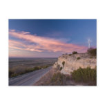 Wind Turbine in west Texas at Sunset Post Card