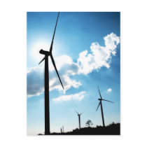 Wind turbine postcard