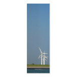 Wind Turbines on Dyke Photo Bookmark business cards