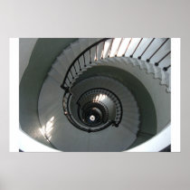 Winding staircase print