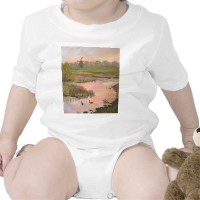 Windmill on the Waterfront Tee Shirt by Artnomad