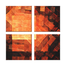 Window Light Abstract Art Quad Canvas Print