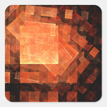 Window Light Abstract Art Square Sticker