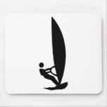 windsurfer icon mouse pad