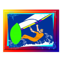 Windsurfing Post Card